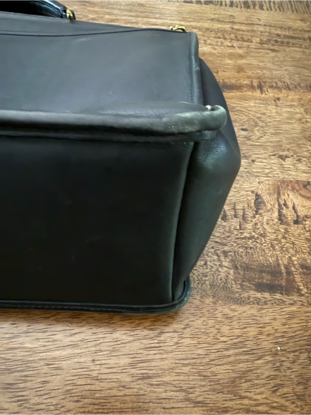 Vintage Coach Black Leather Top Handle Briefcase - Picture 13 of 13
